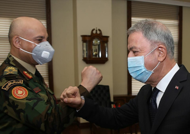 Milli Savunma Bakanı Akar, Libya Genelkurmay Başkanı El-Haddad'ı kabul etti