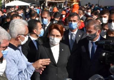Meral Akşener, deprem bölgesinde