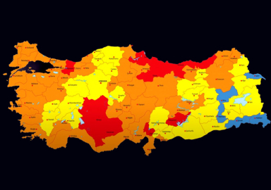 İşte Türkiye'nin koronavirüs risk haritası