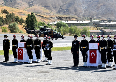 Kuzey Irak şehitlerine veda