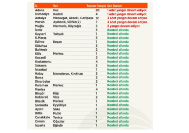 Orman yangınları 4. gününde! 26 ilde çıkan 98 yangının 88'i kontrol altına alındı
