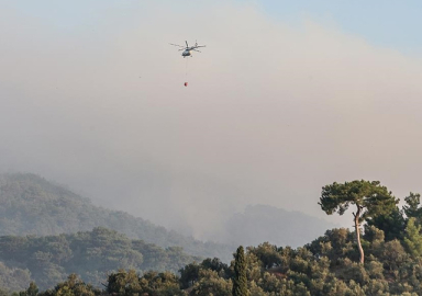 Bakan açıkladı: Kazdağları'ndaki yangın kontrol altında
