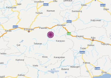 Erzurum'da 5.1 büyüklüğünde deprem