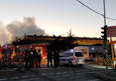 Ümraniye Cezaevinde yangın çıktı