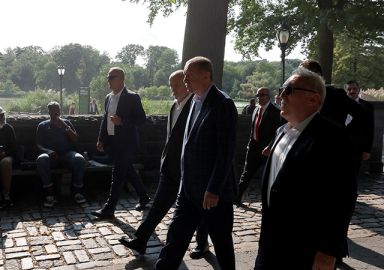 Cumhurbaşkanı Erdoğan, Central Park'ta yürüyüş yaptı