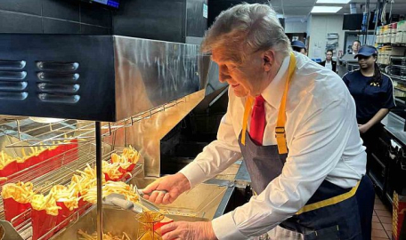 Donald Trump hamburgercide çalıştı