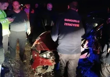 Çorum'da feci kaza: 7 yaralı