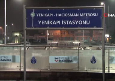 Yenikapı- Hacıosman metrosunda yangın