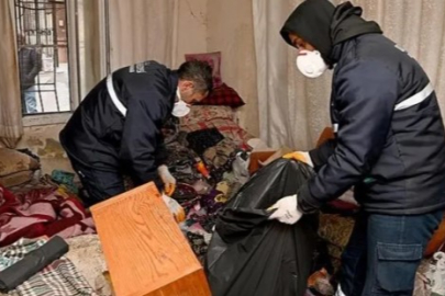 Kuşadası'nda evden tonlarca atık çıktı! 4 kamyon çöp…