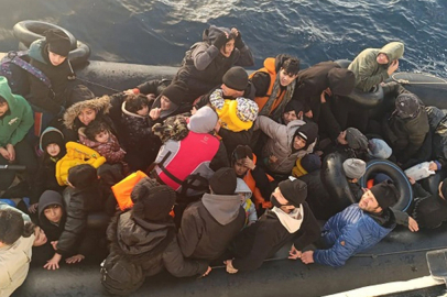 Ege Denizi'nde 40 düzensiz göçmen kurtarıldı