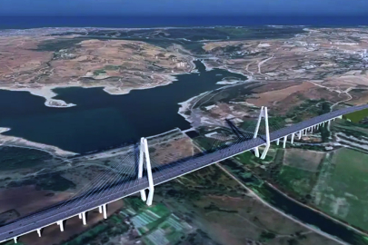 Kanal İstanbul yükseliyor: İlk köprü 90 metreyi geçti