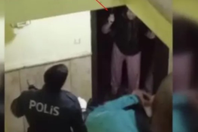 Ankara'da yaşlı çiftin satırlar polise saldırdı