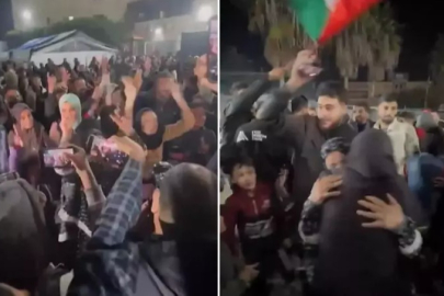 Gazzeliler, ateşkes anlaşmasını sokaklarda kutladı