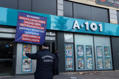 Şahinbey Belediyesi'nden market denetimi: 3 gün kapatma kararı