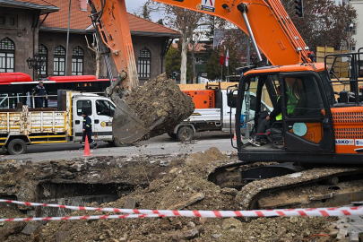 Ankara Ulus'ta göçük