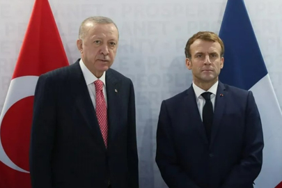 Erdoğan ve Macron görüştü: Suriye yaptırımları gündemde