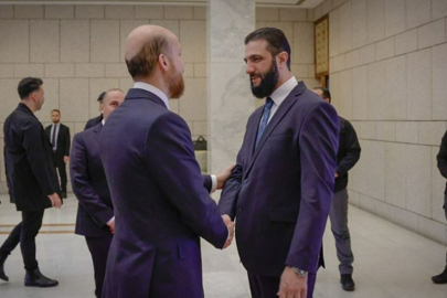 Şara, Bilal Erdoğan ve heyetini kabul etti