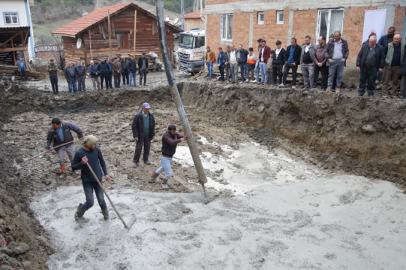 Şehidin annesine söz verdiği evin temeli atıldı