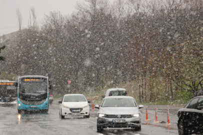 Trakya'da Nisan ayında kar yağışı