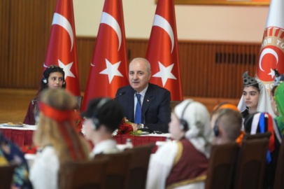 TBMM Başkanı Kurtulmuş, dünya çocuklarını kabul etti