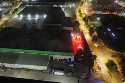 Düzce'de mobilya fabrikasında yangın