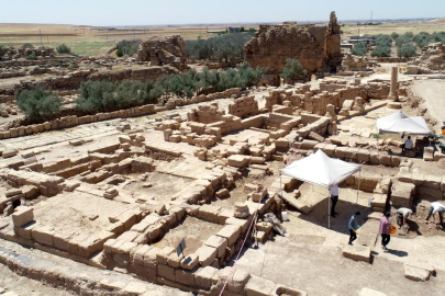 Dara Antik Kenti'nde 1500 yıllık mozaik bulundu