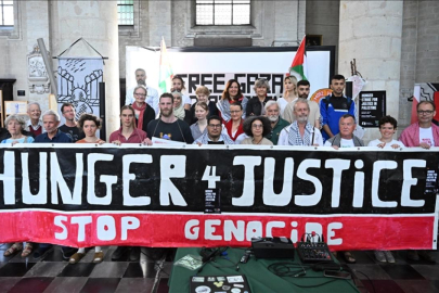 Belçika'da Filistin için 5 günlük açlık grevi başlatıldı
