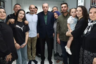 Cumhurbaşkanı Erdoğan'dan 15 Temmuz şehitlerinin ailesine ziyaret