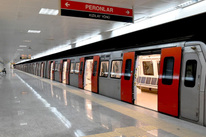 Ankara'da bazı metro istasyonları geçici olarak hizmete kapatıldı