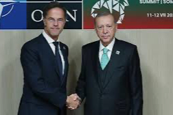 Cumhurbaşkanı Erdoğan, Rutte ile görüştü