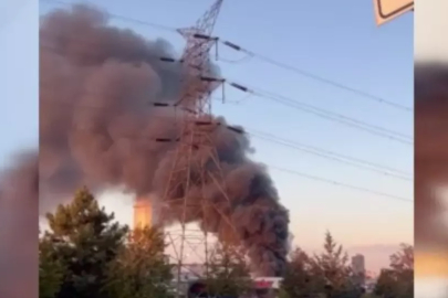 İSTOÇ'ta yangın! Dumanlar gökyüzünü kapladı