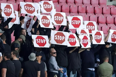Zulme sessiz kalmadılar! İtalyan taraftarlardan İsrail'e protesto