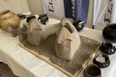 6 bin yıllık boğa başlı sunak bulundu