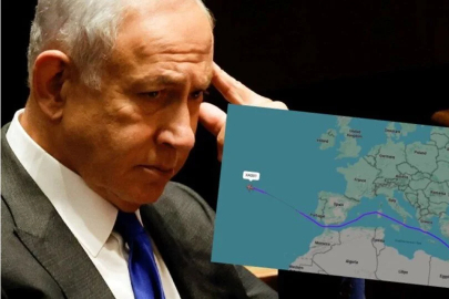Tutuklanma korkusu! Katil Netanyahu’nun uçağı garip bir rota izledi