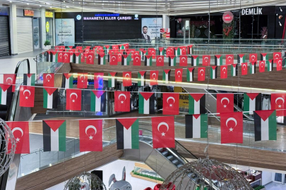 İstanbul'da bazı AVM'lerdeki mağazalardan Gazze'ye destek