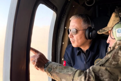 Ali Yerlikaya Hakkari ve Yüksekova bölgesini havadan inceledi