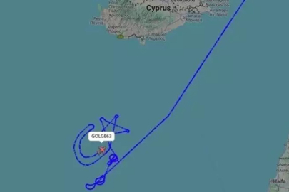 Gazze mesajı! Türk İHA'sı Akdeniz'de ay-yıldız çizdi