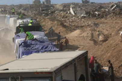 Gazze'deki Hükümet: Dün insani yardım yüklü 173 tır ulaştı