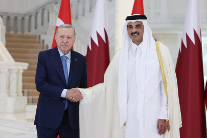 Cumhurbaşkanı Erdoğan, Katar Emiri Al Sani ile bir araya geldi