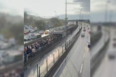 Sabah sabah metrobüs çilesi! Seferler aksadı: Duraklar doldu taştı