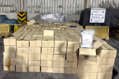 Derince Limanı'nda 1,5 tonun üzerinde uyuşturucu ele geçirildi