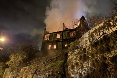 Safranbolu'da tarihi konak küle döndü