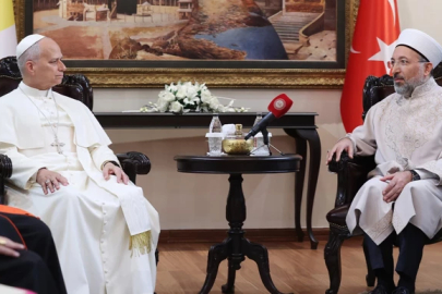 Papa 14. Leo, Diyanet İşleri Başkanı Arpaguş’u ziyaret etti