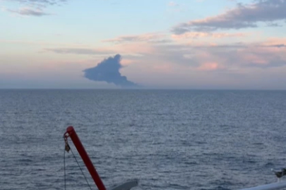 Kocaeli açıklarında yabancı gemide yangın paniği