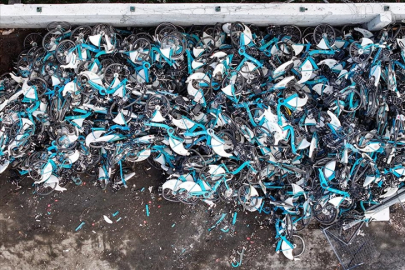 İBB'nin bisiklet mezarlığı! İstanbullunun parası çöpe gitti