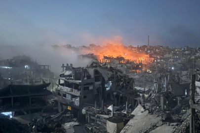 Katil İsrail ateşkese rağmen Gazze'nin güney ve kuzeyini vurdu