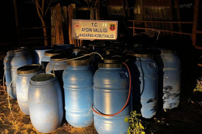 Aydın'da 6 ton sahte içki ele geçirildi