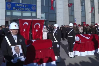 Yalova'da tören! 3 şehidimiz son yolculuğuna uğurlandı
