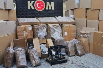 Uşak'ta 837 bin bandrolsüz makaron ele geçirildi