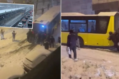 İBB karla mücadelede yine sınıfta kaldı! İETT araçları yolda kaldı, tramvaylar durdu